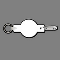 Key Clip W/ Key Ring & 1 5/8" Circle Key Tag